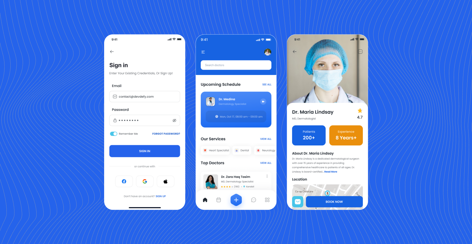 Rellax healthcare mobile app case study by DevDefy