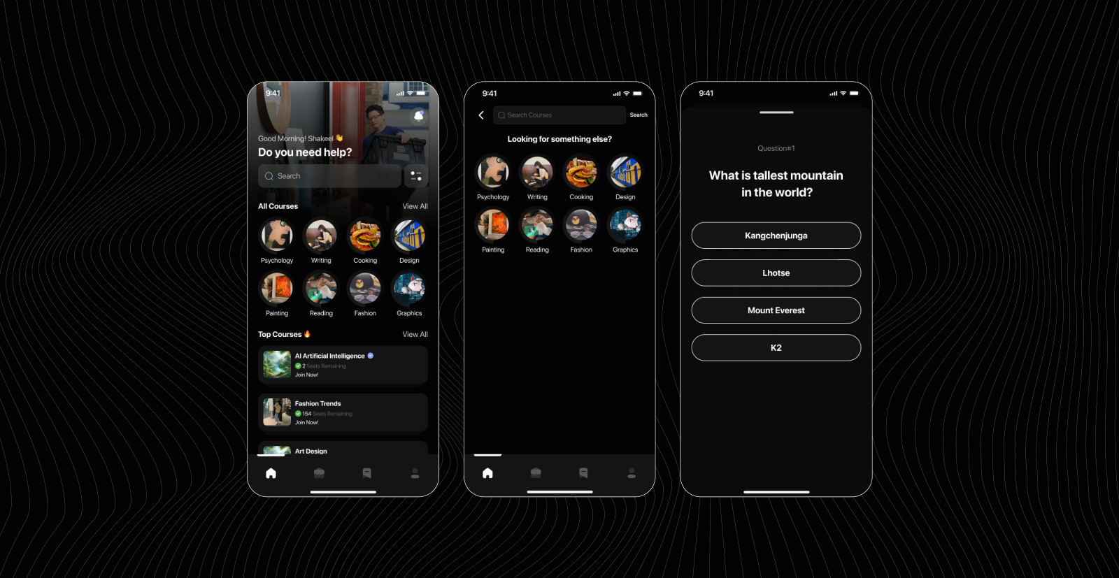 Entertainment media app content discovery interface by DevDefy
