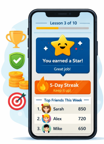 gamification in apps with earned streaks