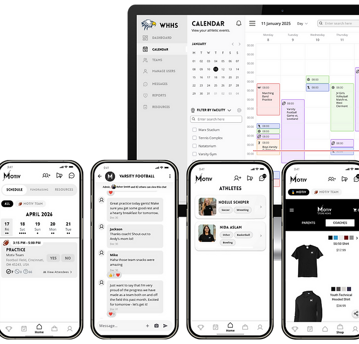 Motiv sports app product launch showcase